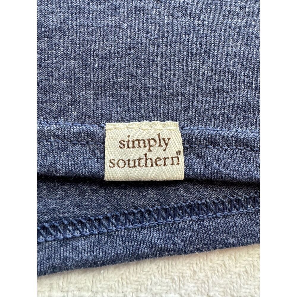 SIMPLY SOUTHERN XLARGE “Happiness Blooms from Within” Long Sleeve T-SHIRT - Picture 4 of 9